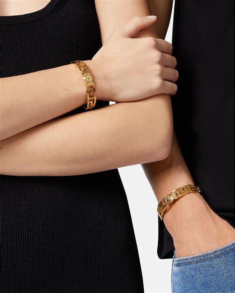 versace gold bracelet women|Versace medusa bracelet.